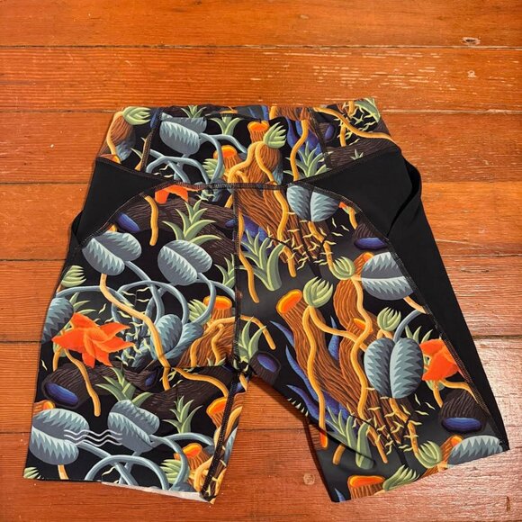 RARE Janji 7" Women's Pace Short Naturaleza Jungle Print, XS - Picture 4 of 4
